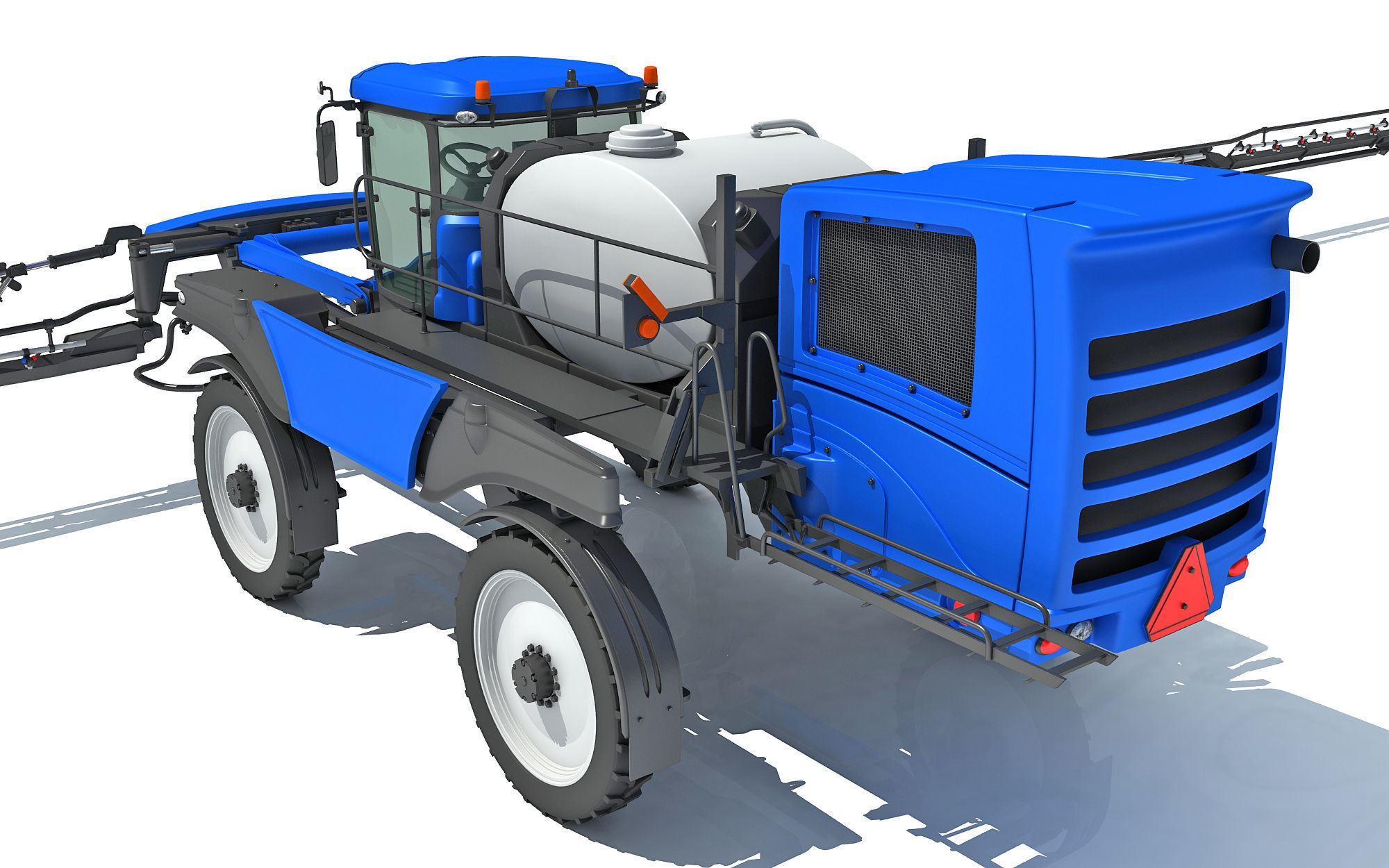 Front Boom Sprayer 3D model_4