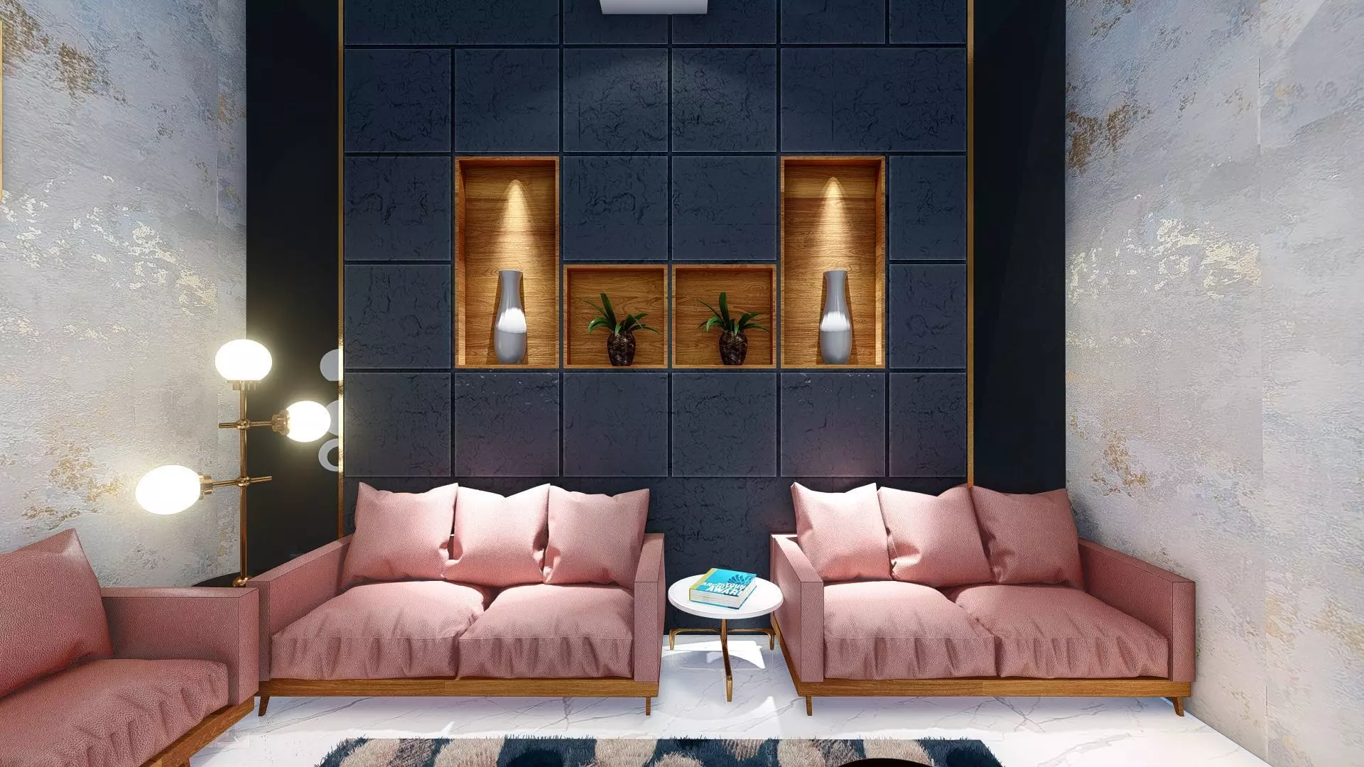 drawing room Free low-poly 3D model