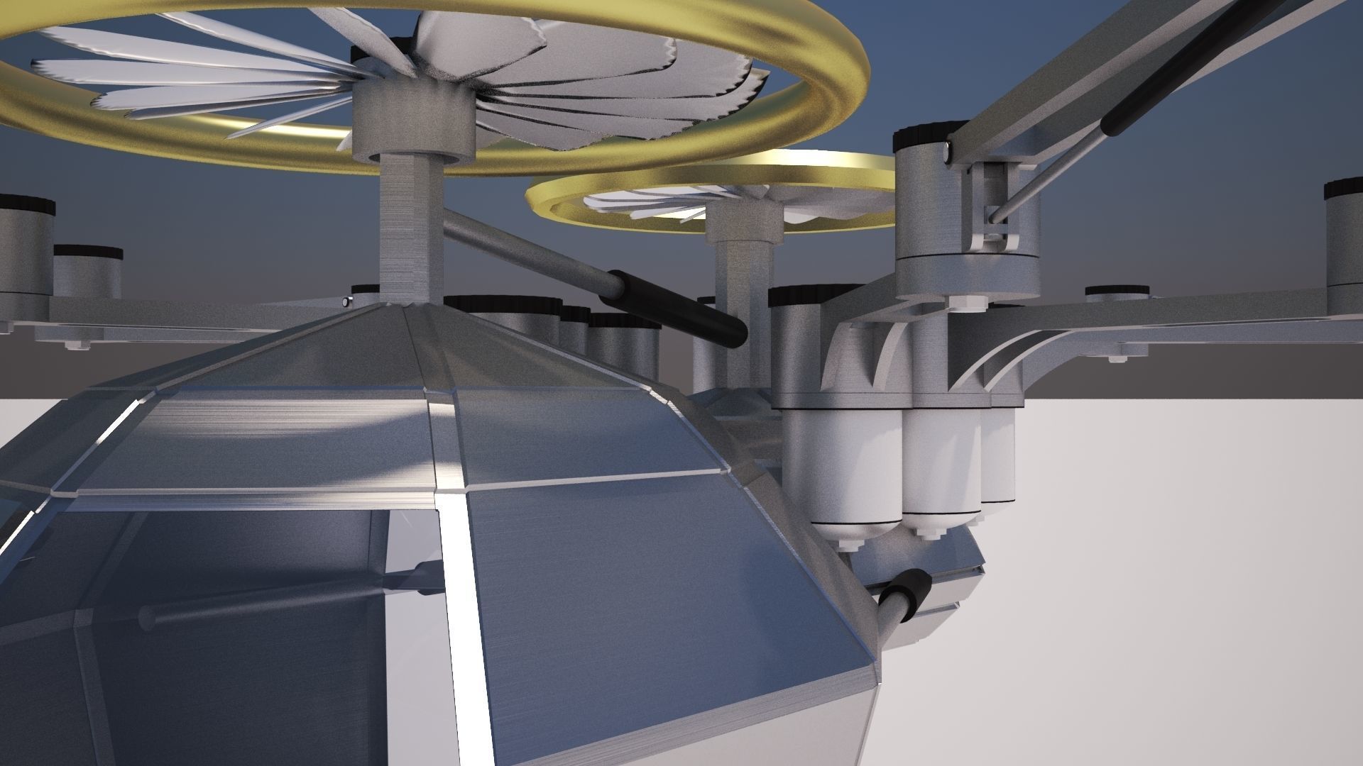 Spider Drone  Low-poly 3D model_7