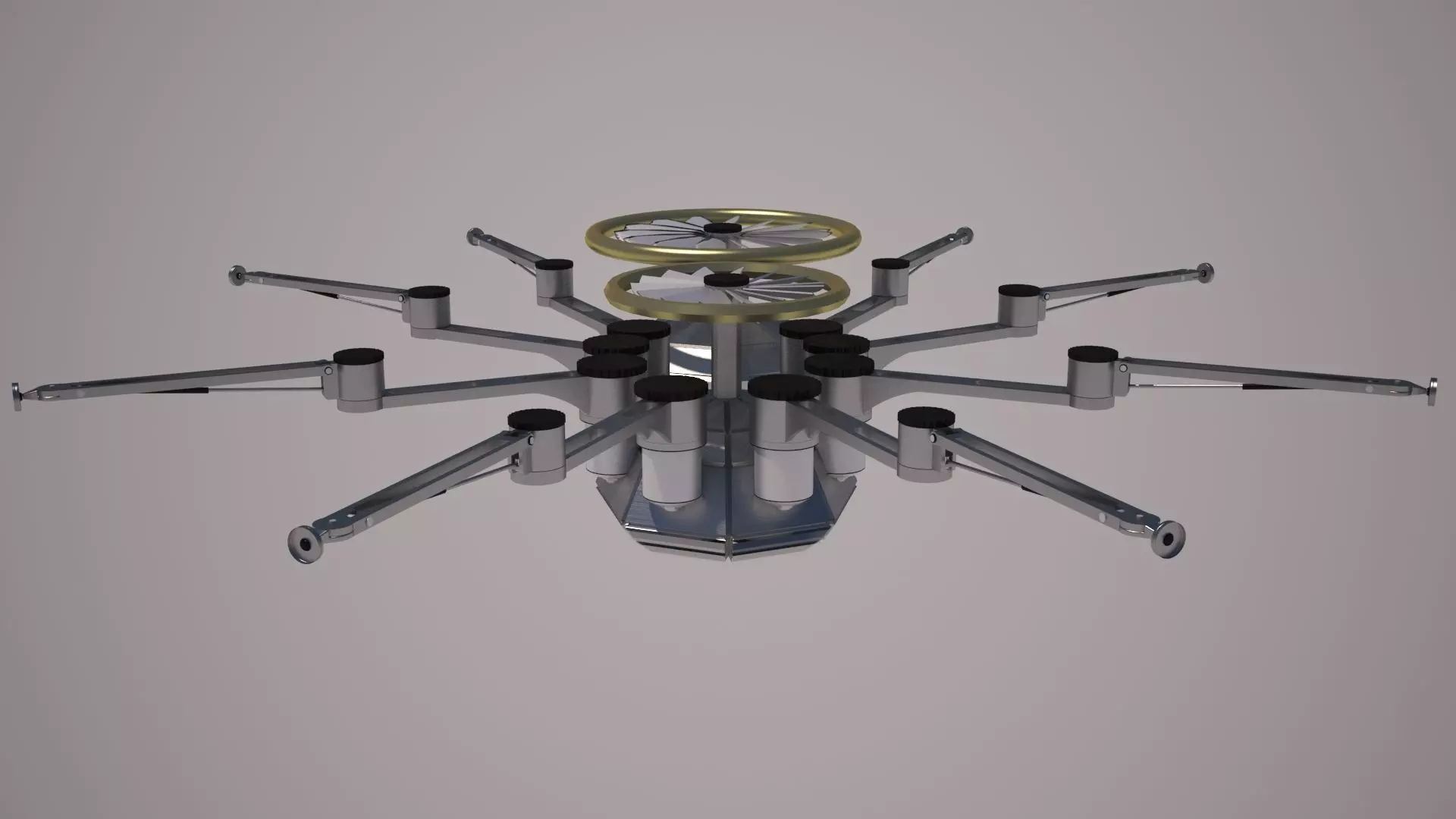 Spider Drone  Low-poly 3D model_0