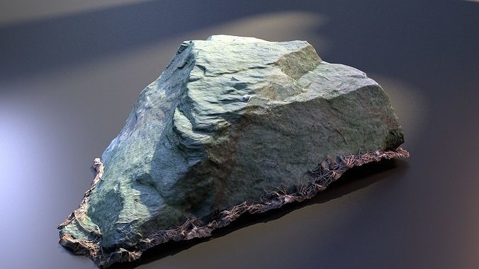 Medium Sized Rock Low-poly 3D model