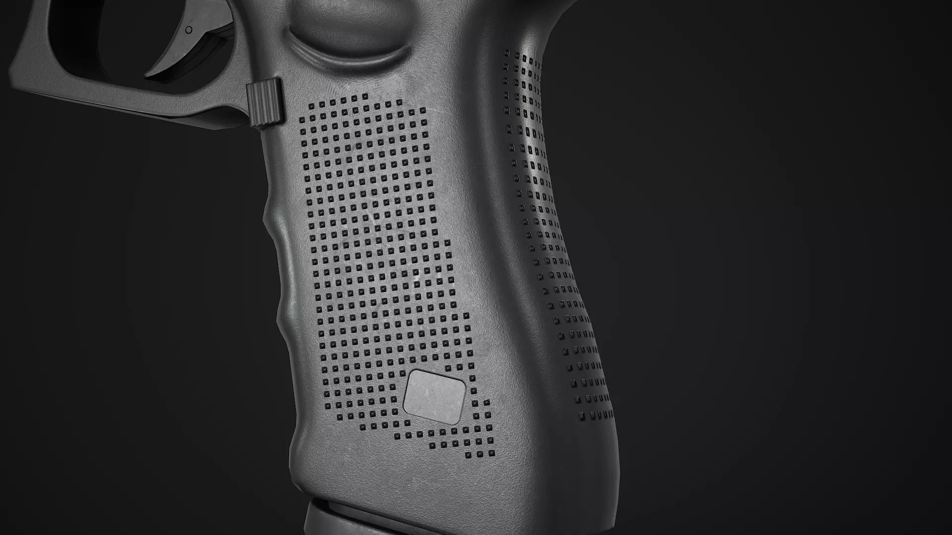 Glock 17 Pistol Low-poly 3D model_5