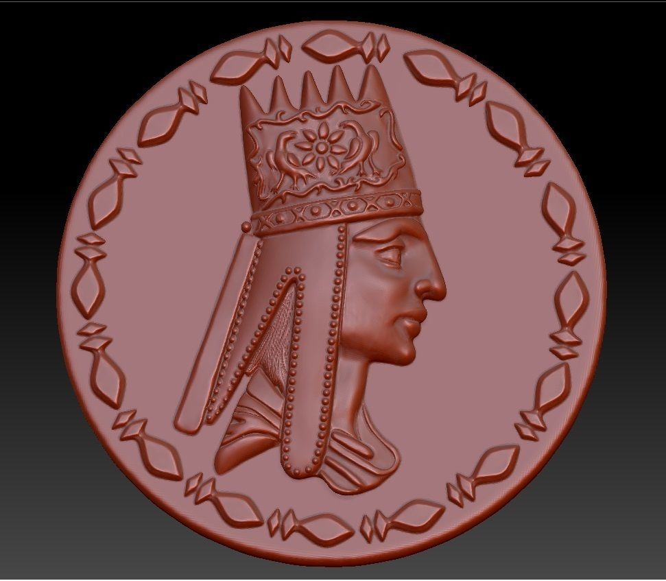 exclusive signet with a coin 3D print model_10