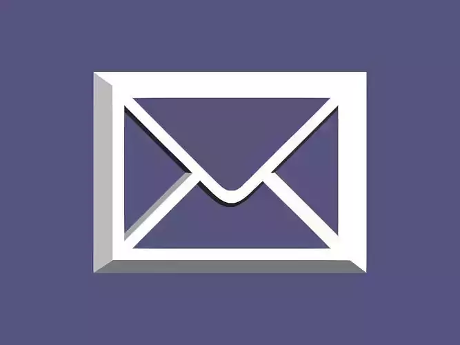 3D printable Mail shape  3D print model