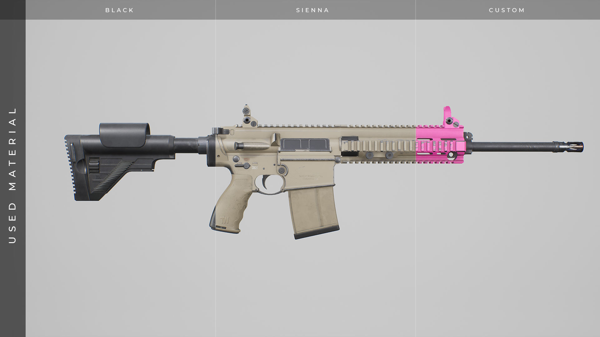 HK417 - MR762 - Animated FPS Weapon for Unreal Engine Low-poly 3D model_10