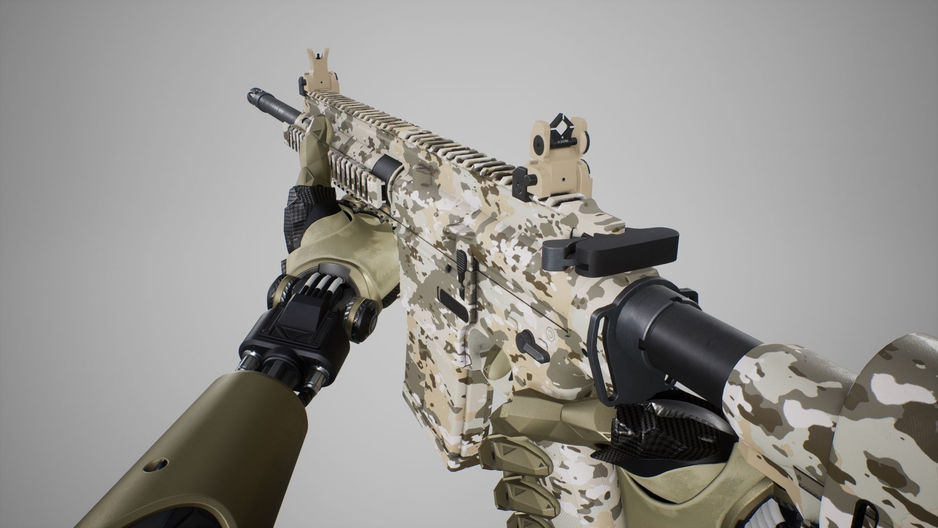 HK417 - MR762 - Animated FPS Weapon for Unreal Engine Low-poly 3D model_27