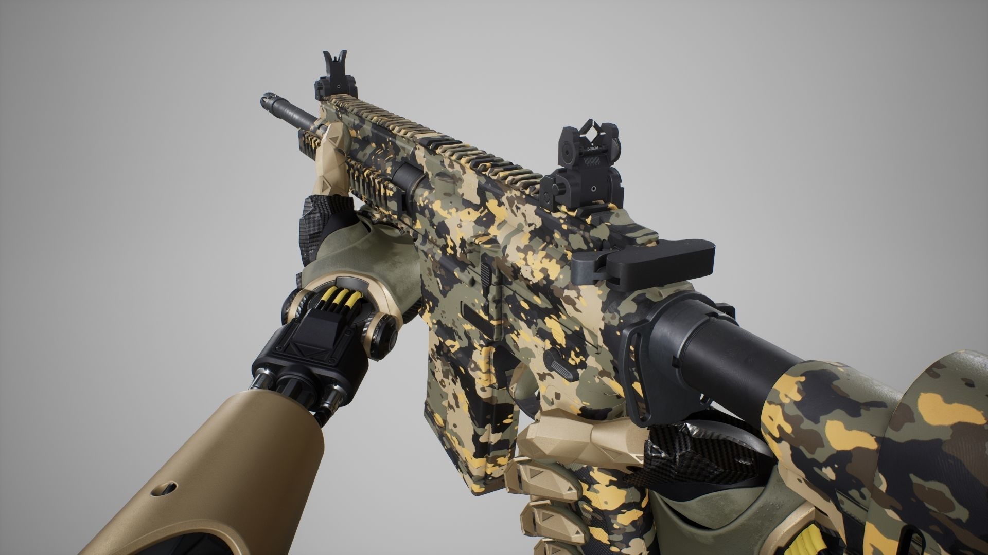 HK417 - MR762 - Animated FPS Weapon for Unreal Engine Low-poly 3D model_25