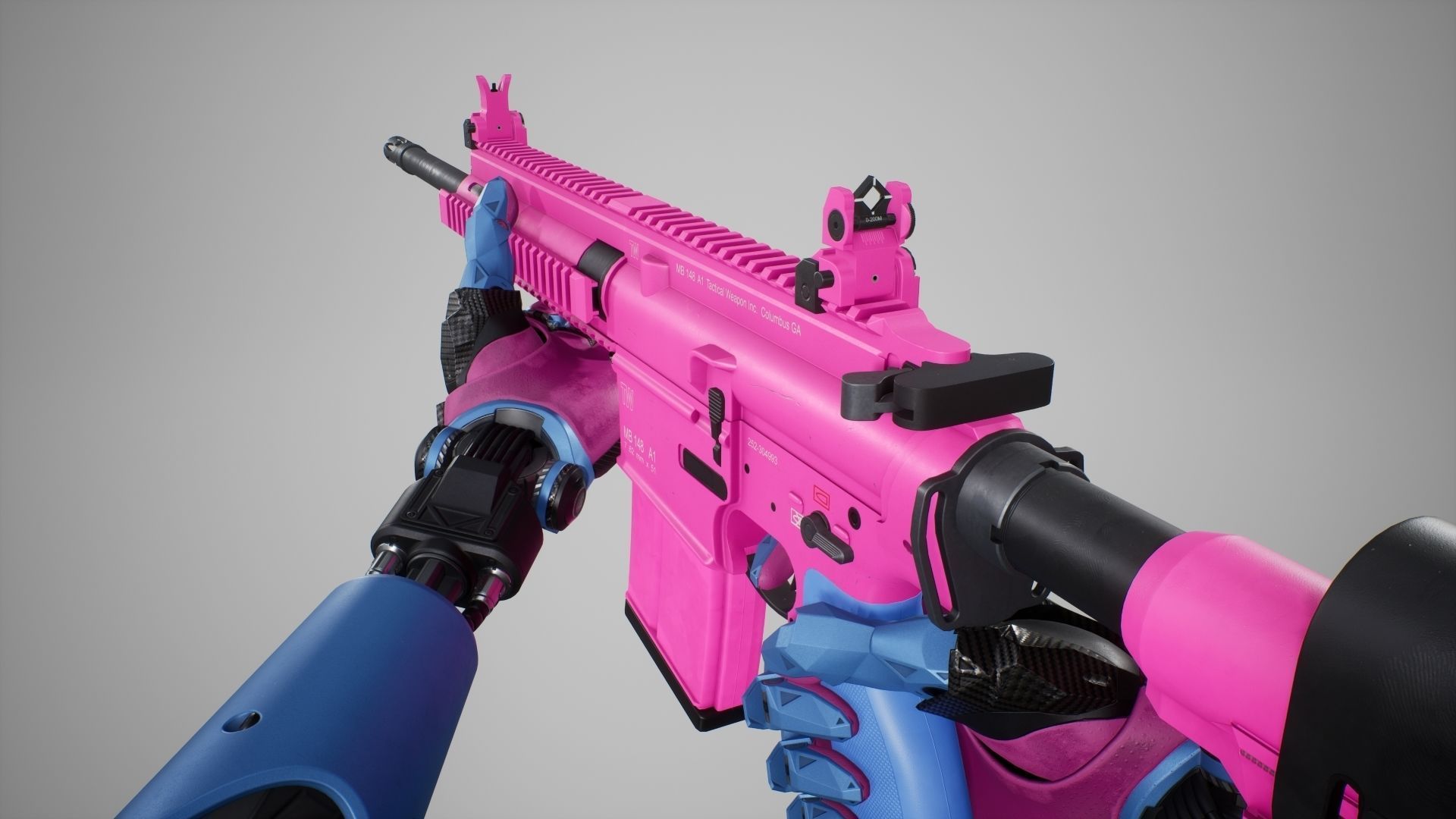 HK417 - MR762 - Animated FPS Weapon for Unreal Engine Low-poly 3D model_30