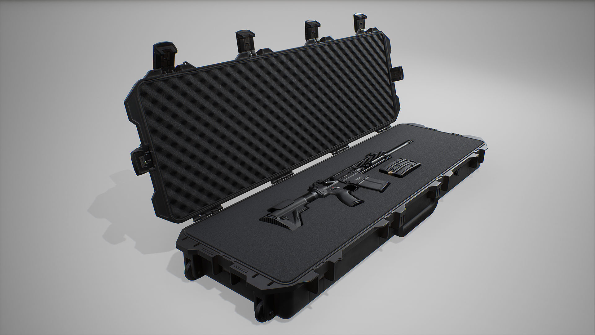 HK417 - MR762 - Animated FPS Weapon for Unreal Engine Low-poly 3D model_15