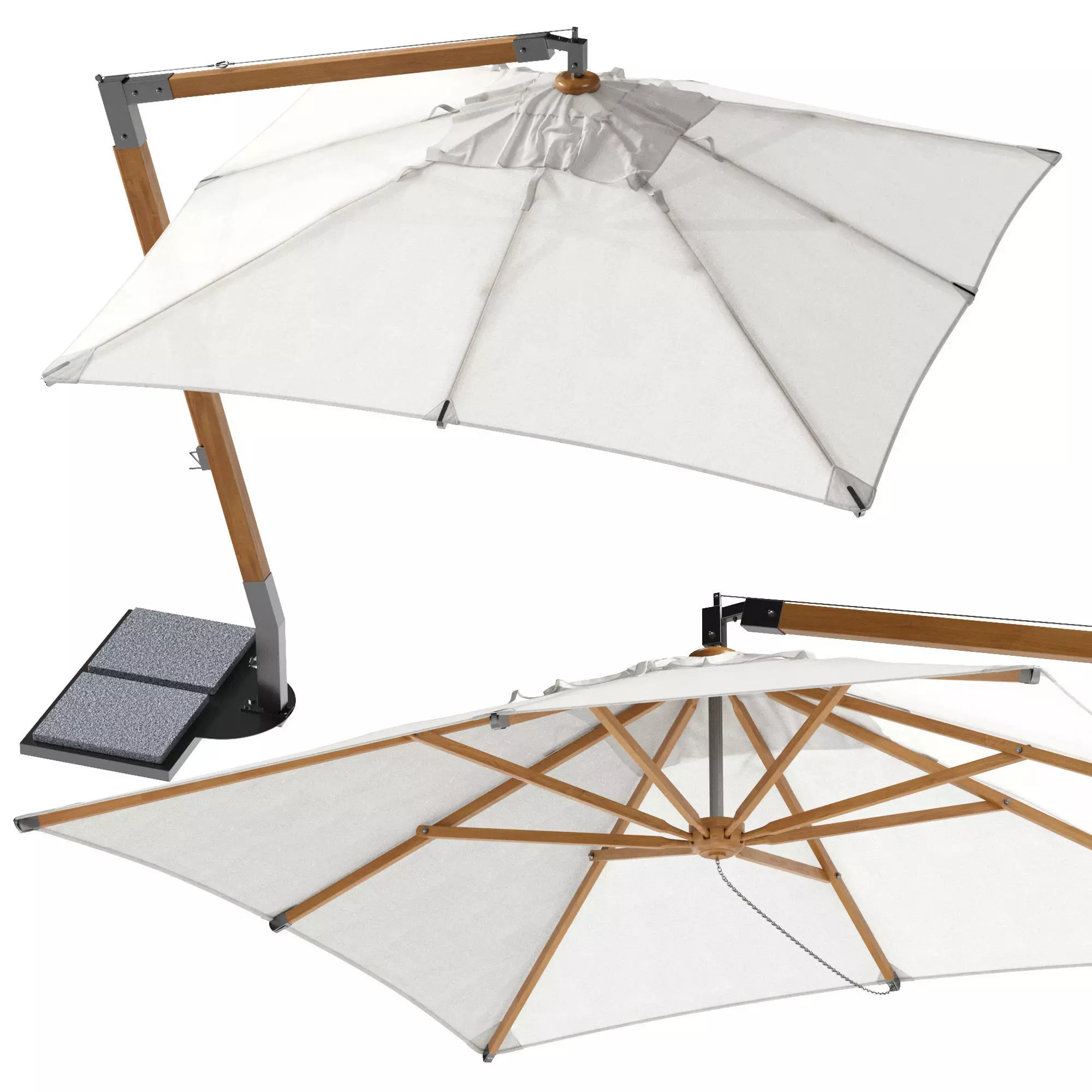 UNOPIU Martin Beach Umbrella 3D model