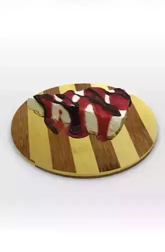 Tofu cheesecake 3d model