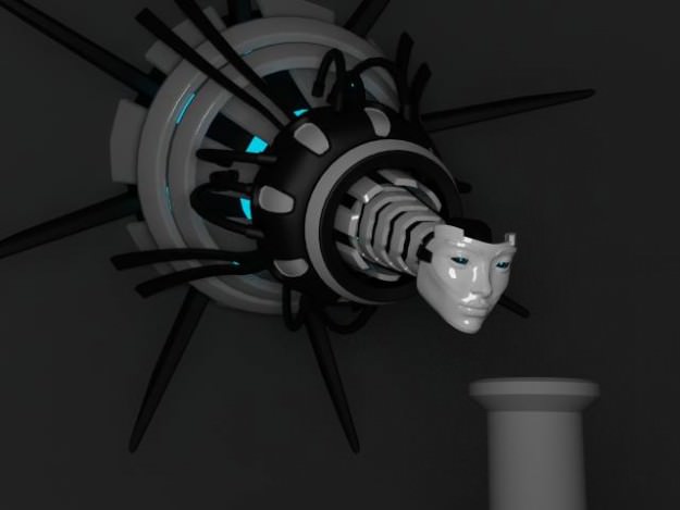 Robot Queen 3D model_0