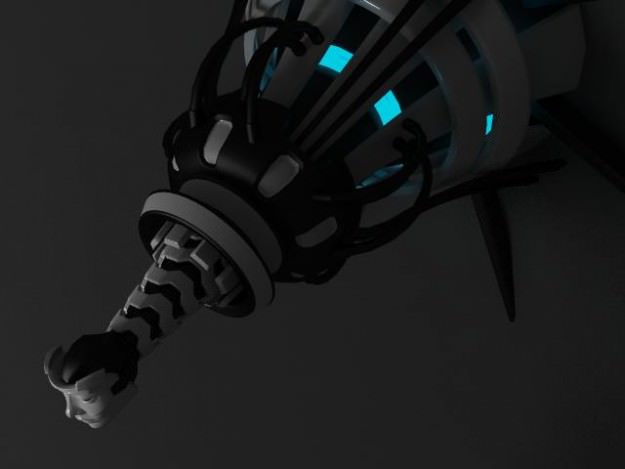 Robot Queen 3D model_2