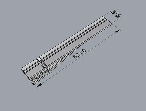 TIE CLIP 3D print model_4