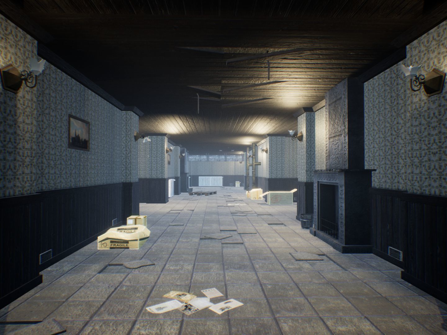 Dirty Corridors for Unreal Low-poly 3D model_15
