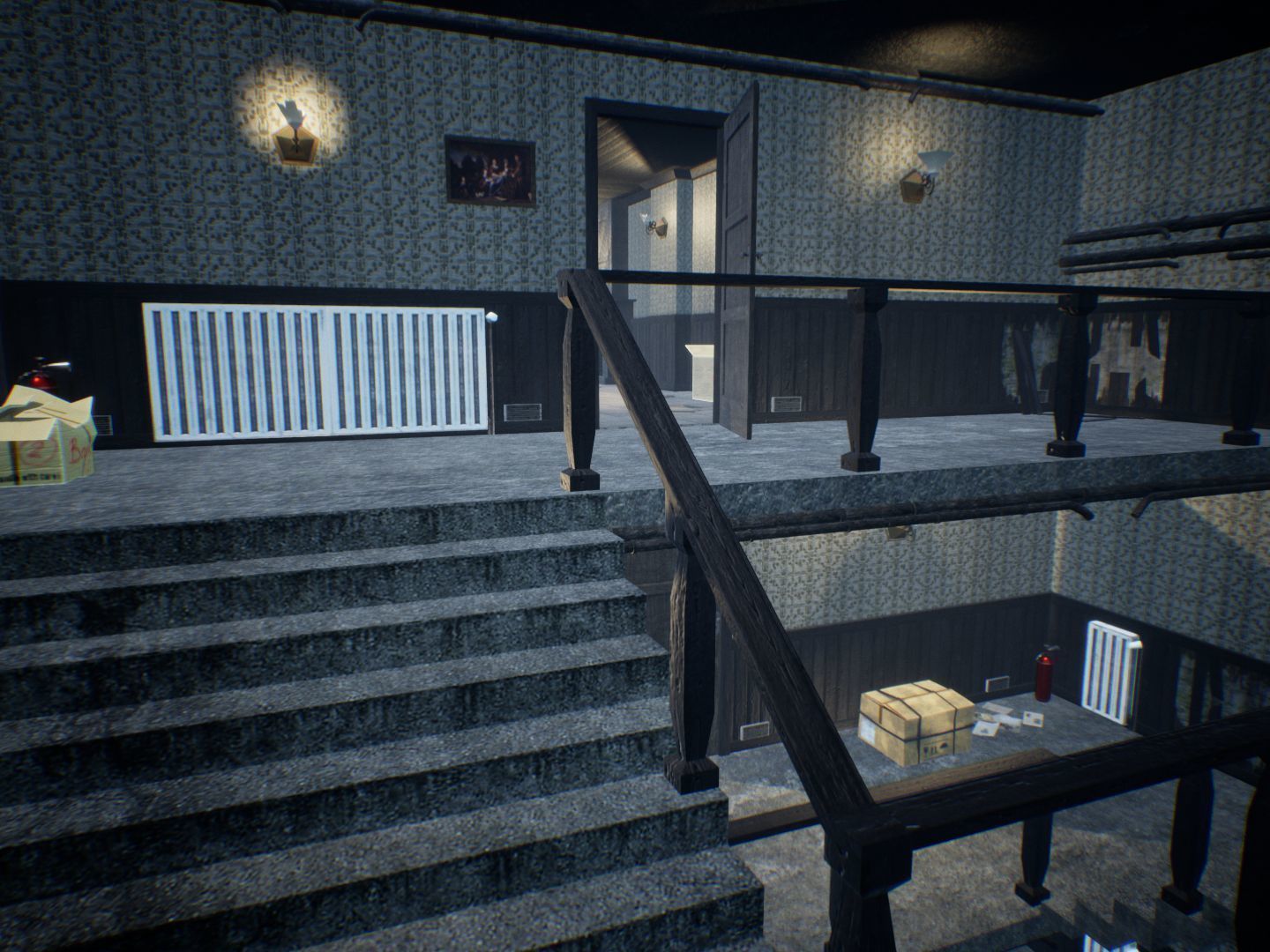 Dirty Corridors for Unreal Low-poly 3D model_7