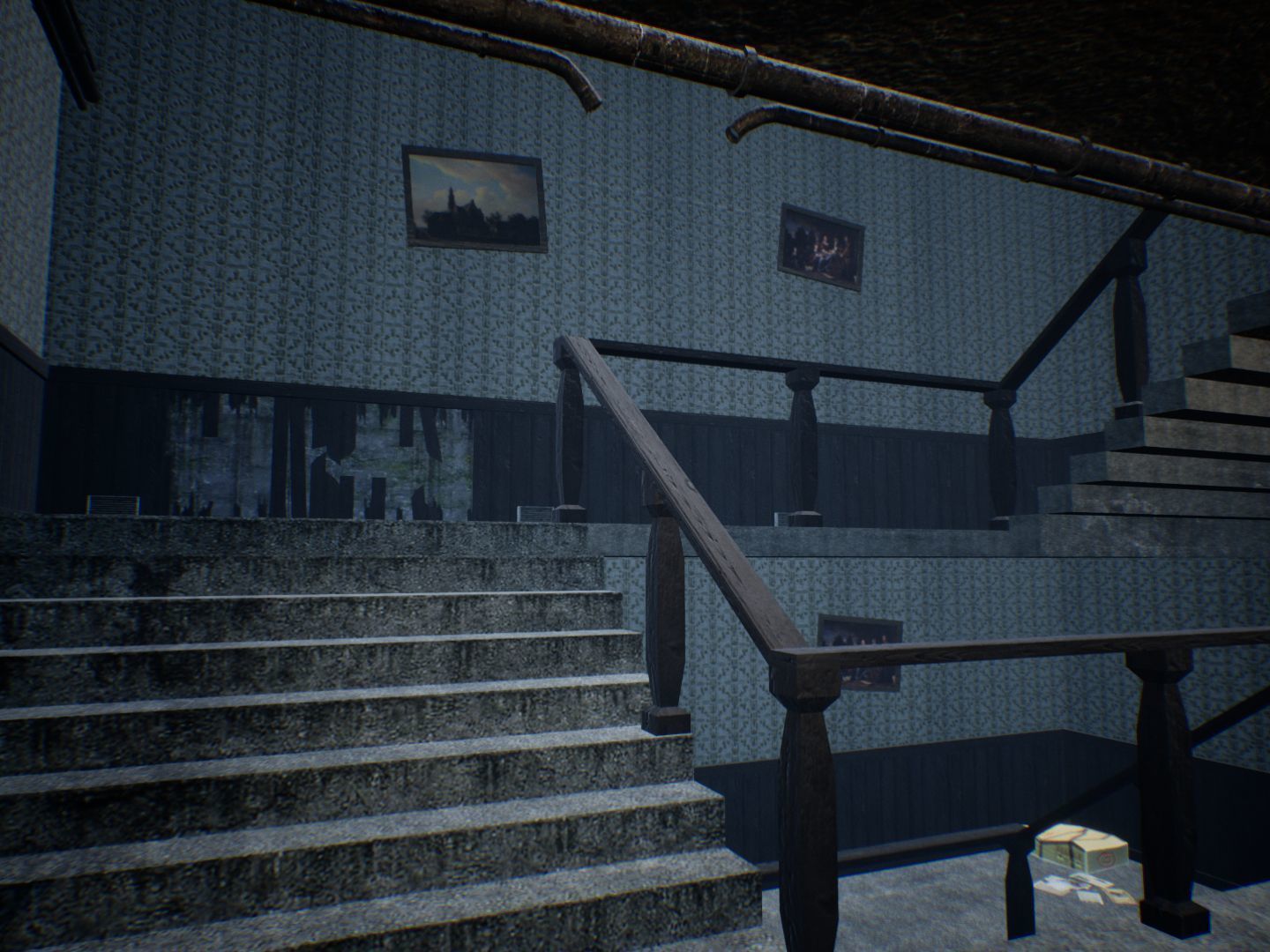 Dirty Corridors for Unreal Low-poly 3D model_9