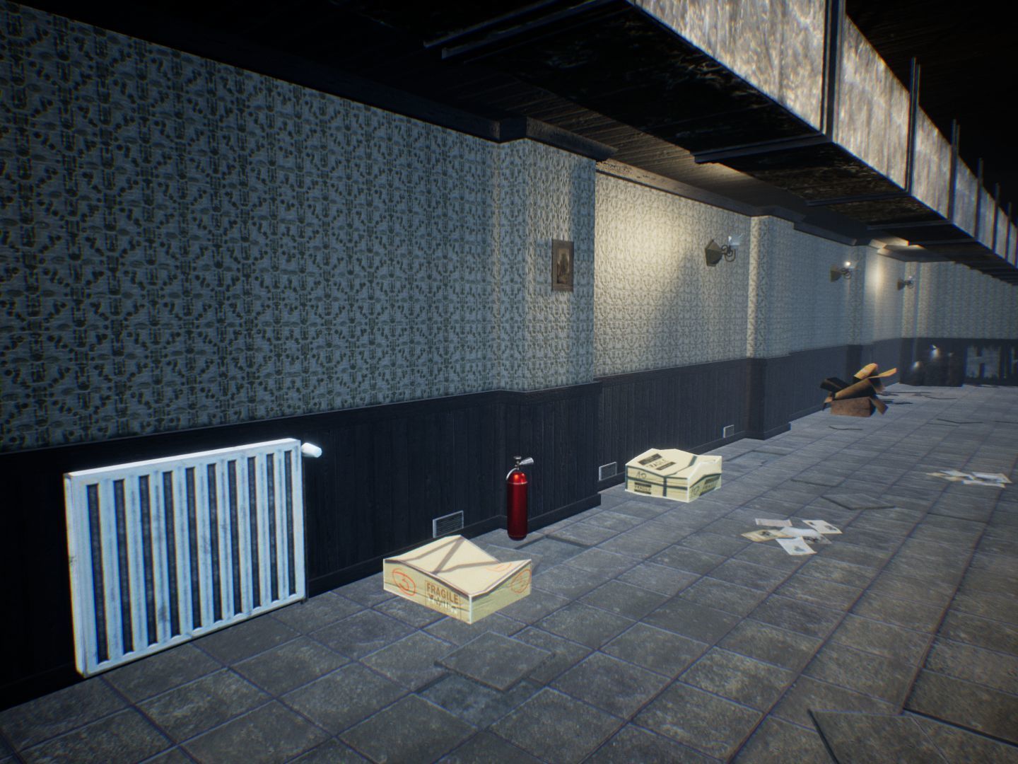 Dirty Corridors for Unreal Low-poly 3D model_2