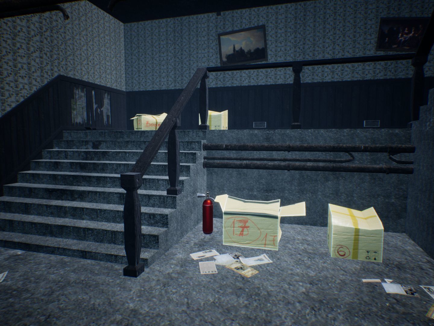 Dirty Corridors for Unreal Low-poly 3D model_10