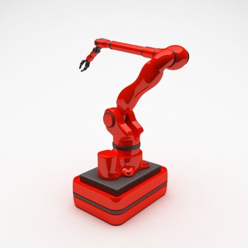 Industrial robot Worky 3D model_2