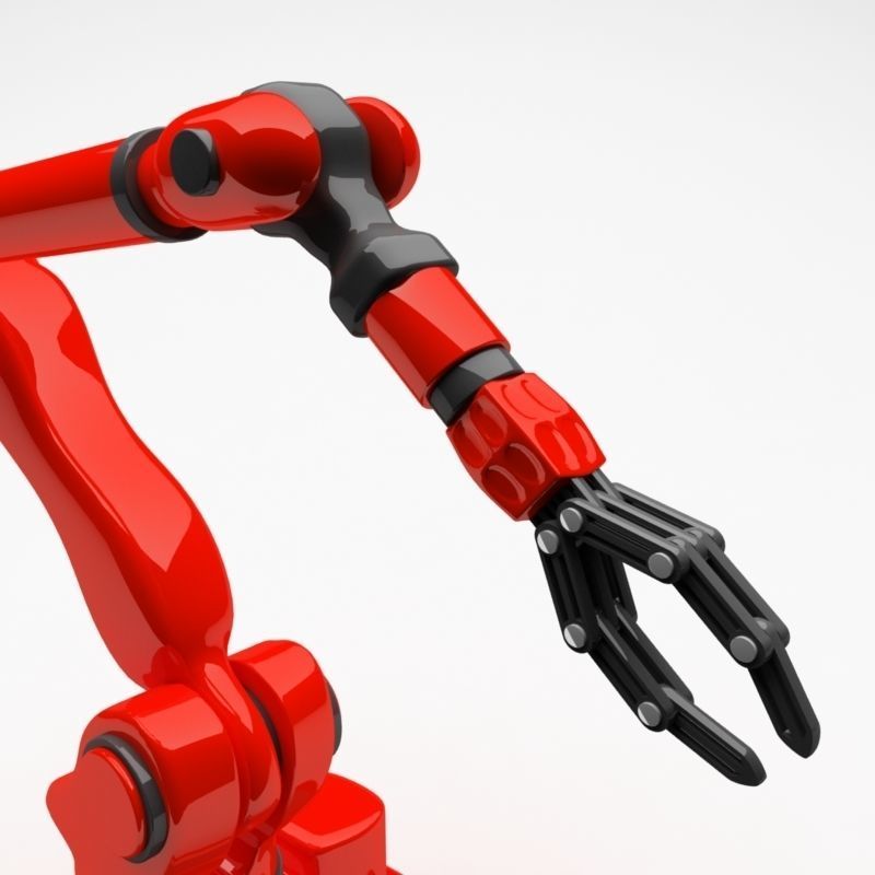 Industrial robot Worky 3D model_4