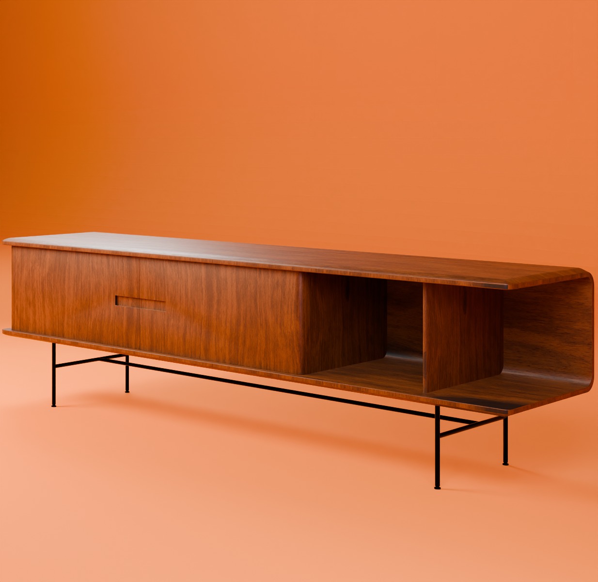 Leno sideboard 3D model_1
