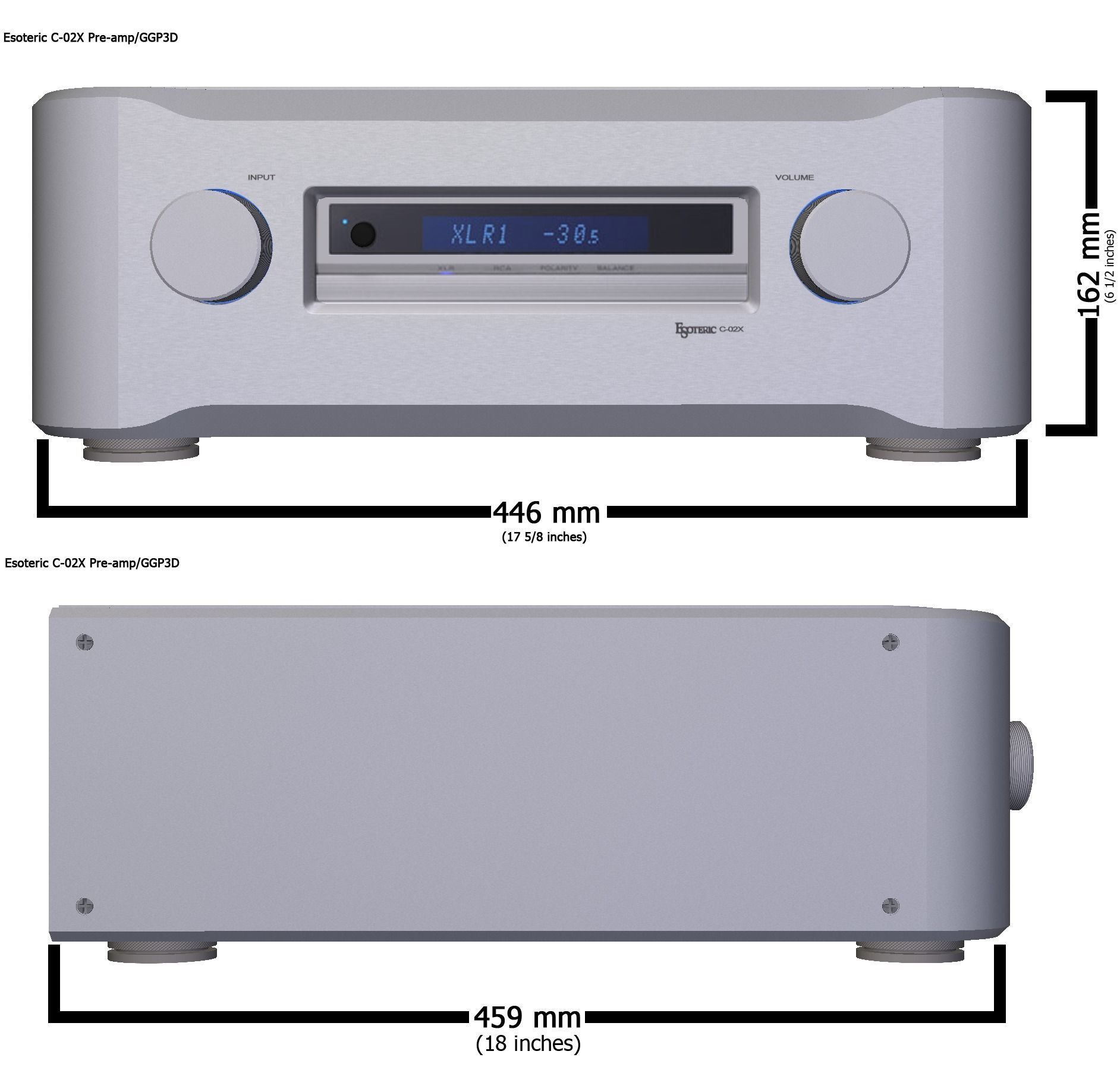 High-end pre-amplifier Esoteric C-02X 3D model_2