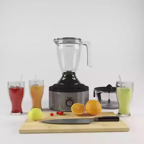 Mixer and juicer 3D model