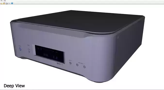 High-end converter Esoteric D-02 3D model
