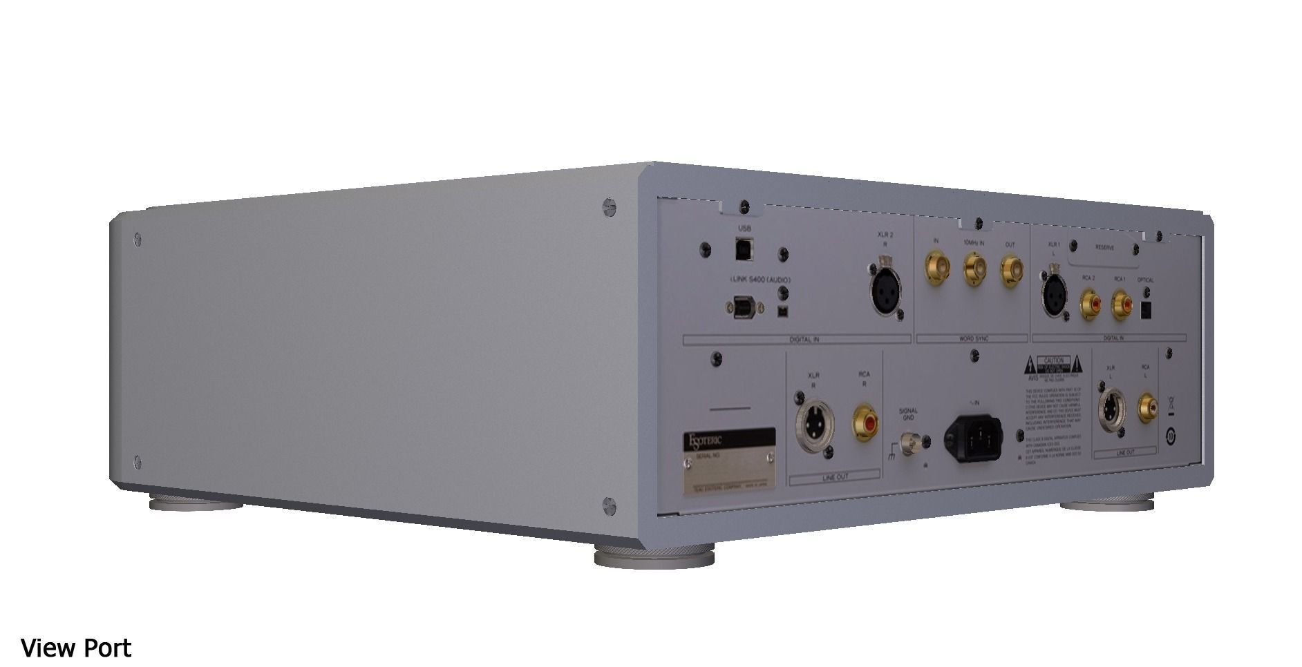 High-end converter Esoteric D-02 3D model_1