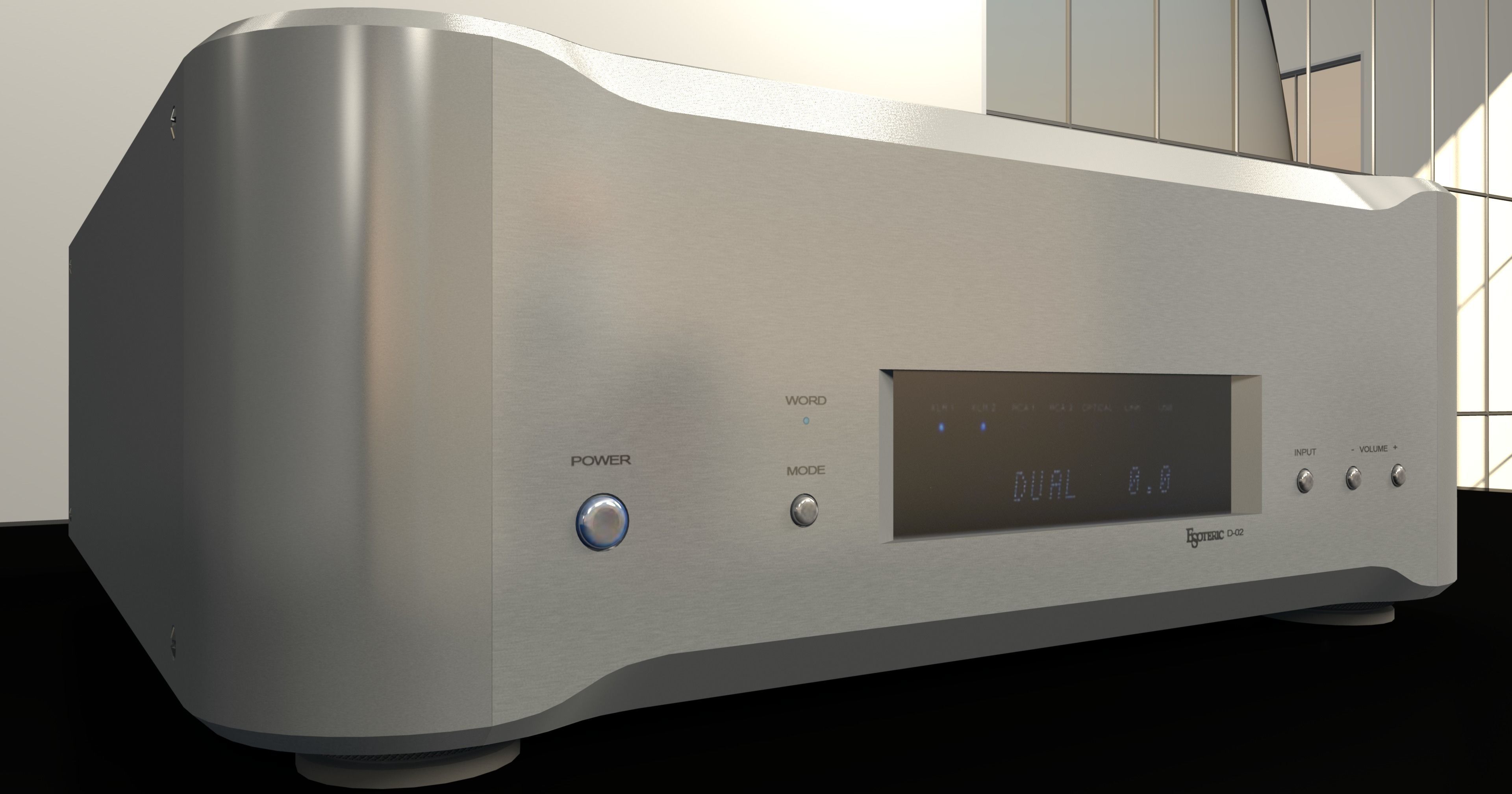 High-end converter Esoteric D-02 3D model_6