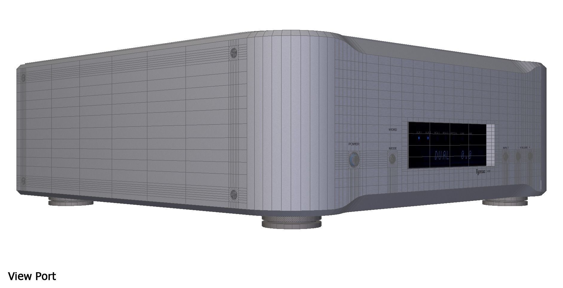 High-end converter Esoteric D-02 3D model_2