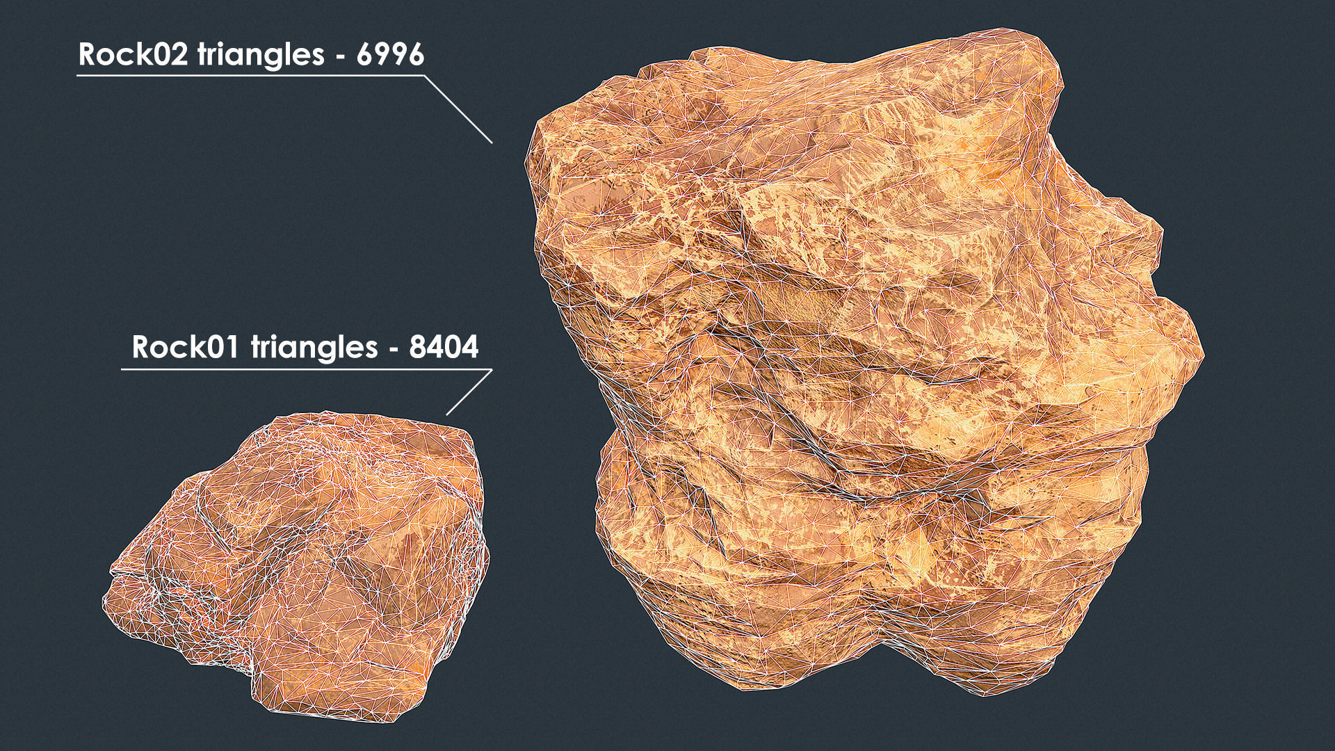 Game-ready huge rocks pack Low-poly 3D model_3