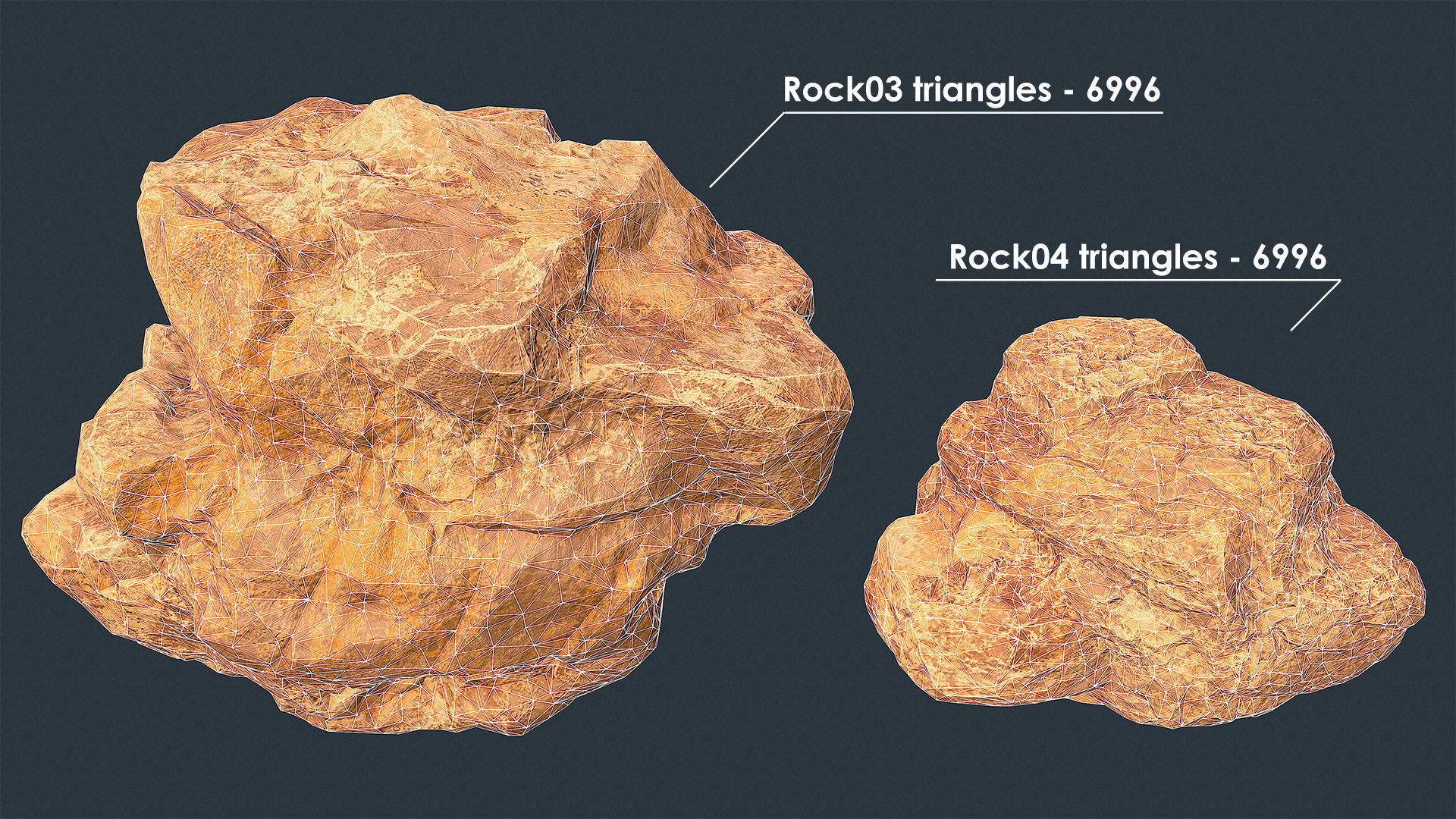 Game-ready huge rocks pack Low-poly 3D model_5
