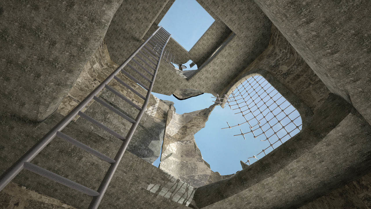 Castle Walls 3D model_1