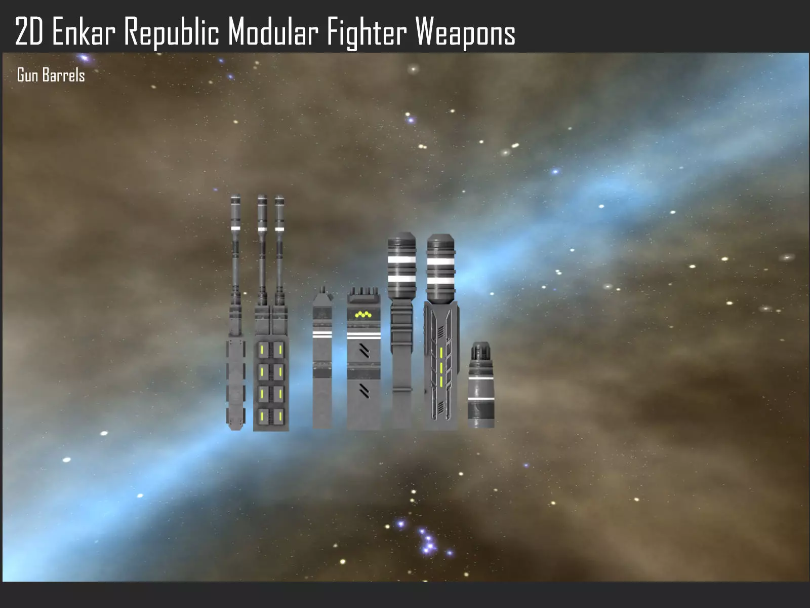 2D Enkar Republic Modular Fighter Weapons Texture