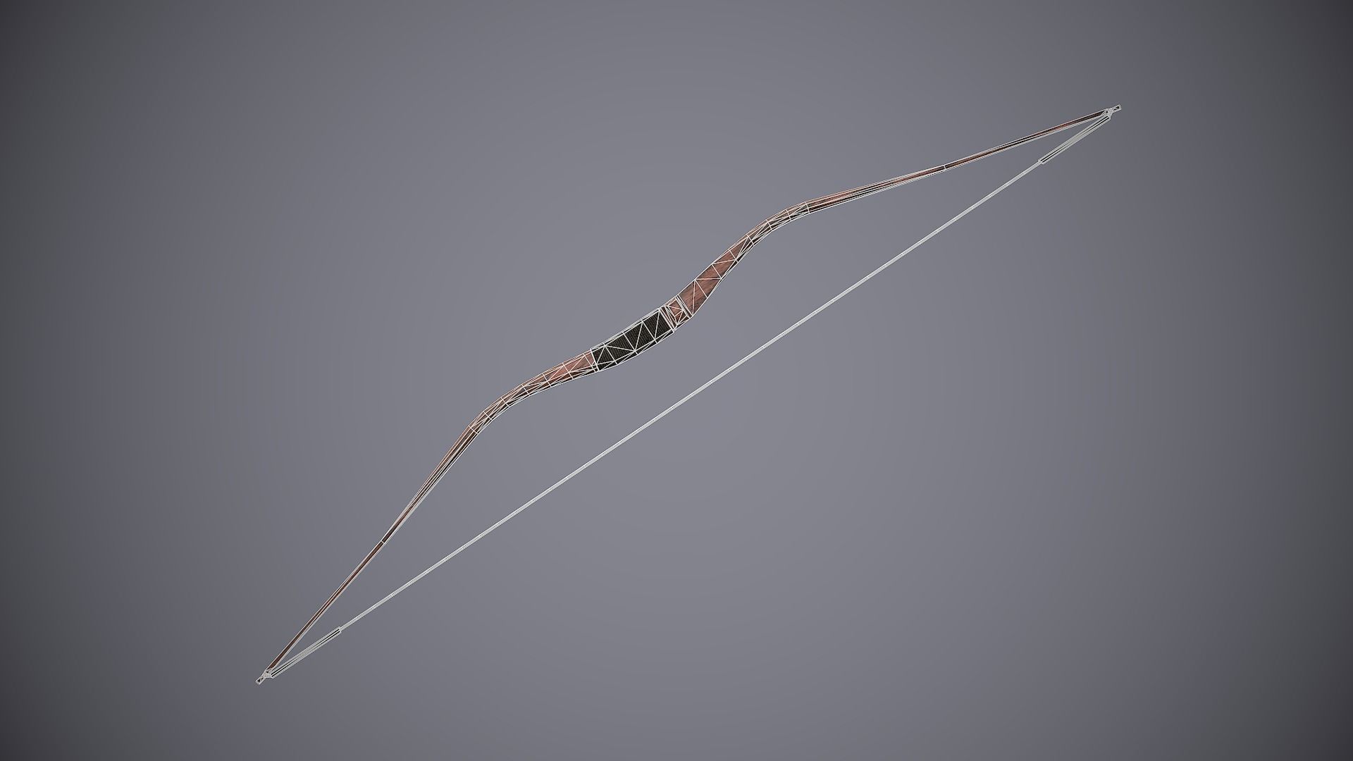 Medieval Bows Low-poly 3D model_7