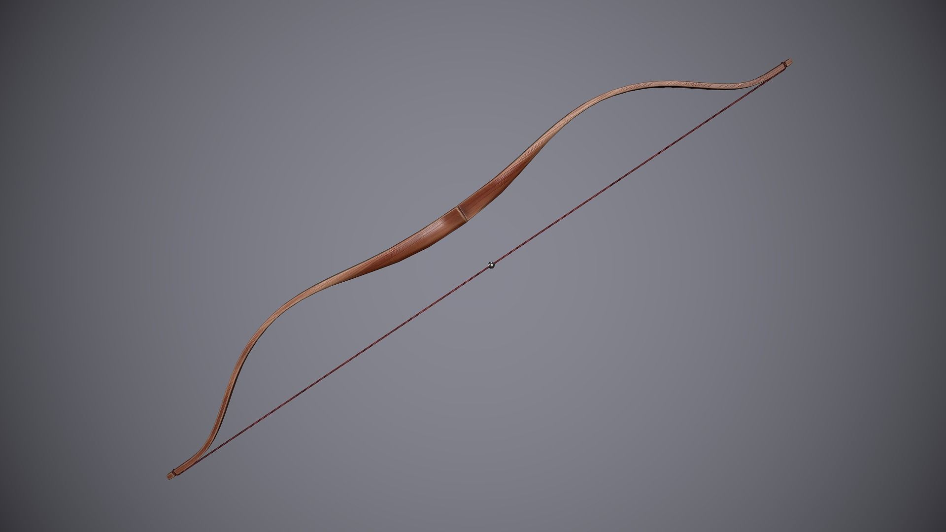 Medieval Bows Low-poly 3D model_5