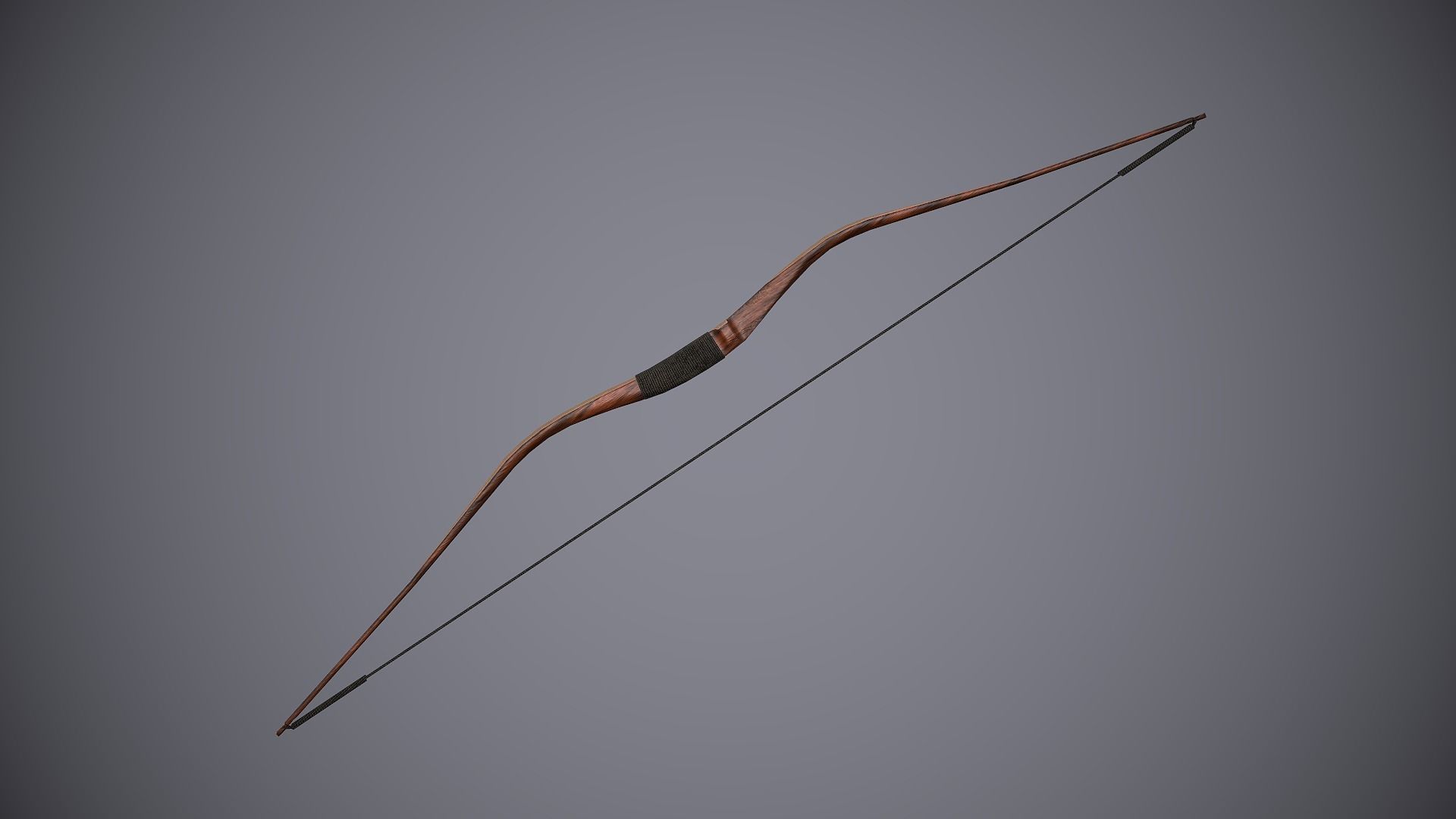 Medieval Bows Low-poly 3D model_6