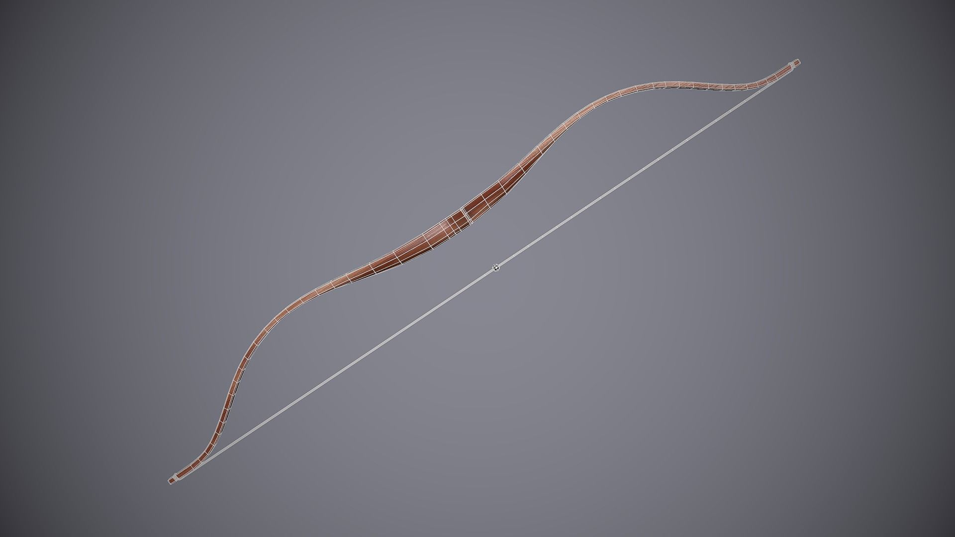 Medieval Bows Low-poly 3D model_4