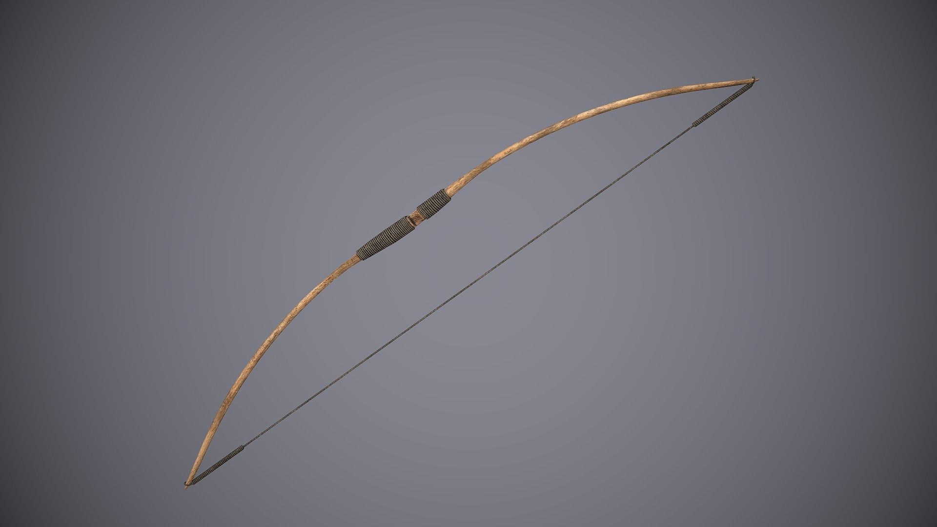 Medieval Bows Low-poly 3D model_2