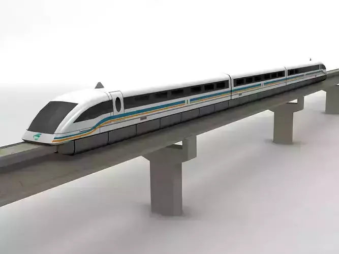 Transrapid Shanghai Train and Track 