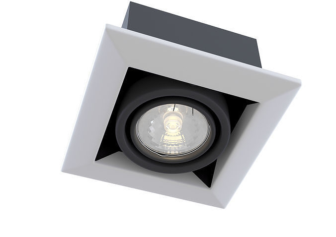 Downlight Metal Modern DL008-2-01-W Maytoni Technical Free 3D model