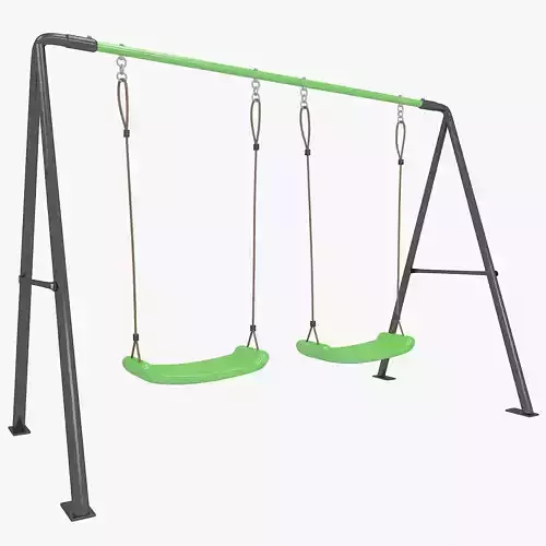 Swing set with two seats