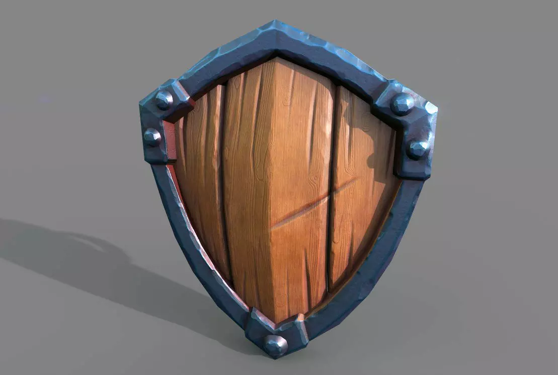 3D model Stylized shield Low poly 3d model VR / AR / low-poly | CGTrader
