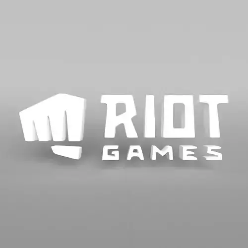 Riot Logo 001 Free low-poly 3D model
