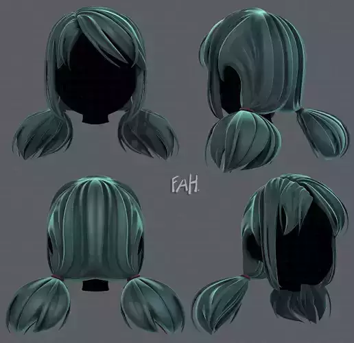 3D Hair style for girl V67