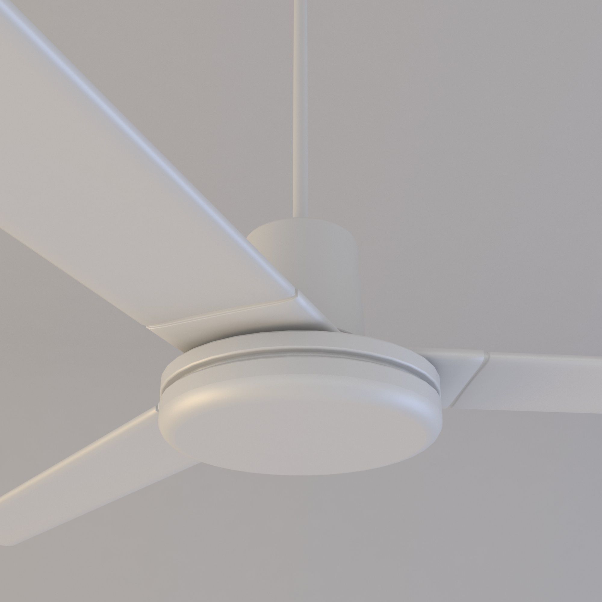 Simple Ceiling Fan Free 3D model_4