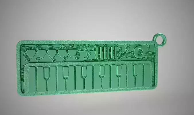Keyboard Keychain 3D print model