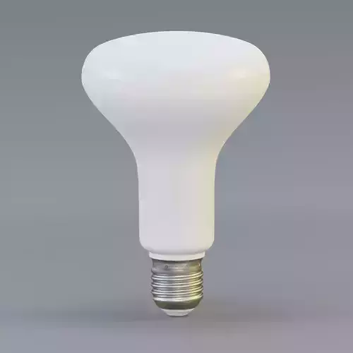 LED bulged reflector bulb Low-poly 3D model